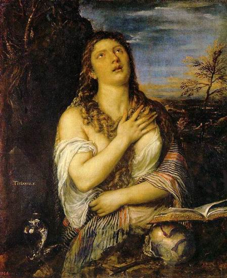 Тициан (Тициано Вечеллио) (Tiziano Vecellio): Кающаяся Мария Магдалина