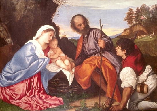 Тициан (Тициано Вечеллио) (Tiziano Vecellio): Святое семейство