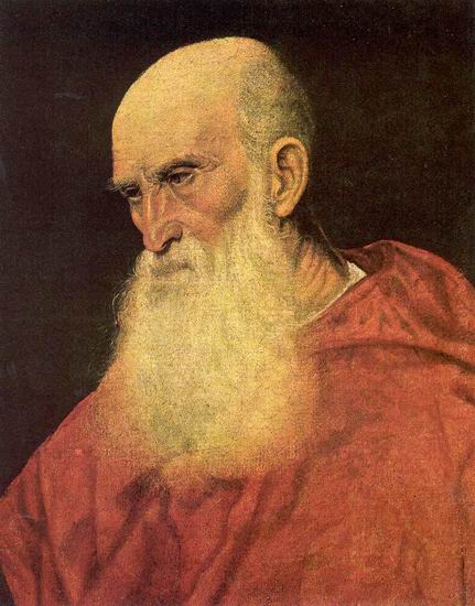 Тициан (Тициано Вечеллио) (Tiziano Vecellio): Портрет пожилого мужчины. Кардинал Пьетро Бембо