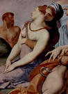 Бронзино (Bronzino) Аньоло : Капелла Элеоноры Толедской. Поклонение медному змию. Деталь 1