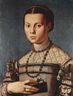 Бронзино (Bronzino) Аньоло : Портрет девушки с книгой