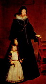 Веласкес  Родригес де Сильва Веласкес (Rodrigez de: Портрет доньи Антонии  Ипеньяррьеты с сыном