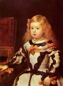 Веласкес  Родригес де Сильва Веласкес (Rodrigez de: Портрет инфанты Маргариты, дочери Филиппа IV
