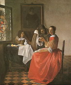 Вермер Делфтский (Vermeer van Delft) Ян : Девушка с бокалом