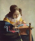 Вермер Делфтский (Vermeer van Delft) Ян : Кружевница