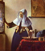 Вермер Делфтский (Vermeer van Delft) Ян : Молодая женщина с кувшином