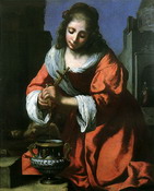 Вермер Делфтский (Vermeer van Delft) Ян : Св. Пракседис