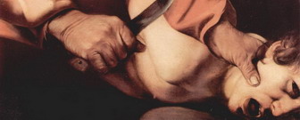 Караваджо (Caravaggio) Микеланджело да (настоящее : Жертвоприношение Авраама. Деталь