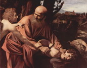 Караваджо (Caravaggio) Микеланджело да (настоящее : Жертвоприношение Авраама