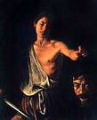 Караваджо (Caravaggio) Микеланджело да (настоящее : Давид с головой Голиафа