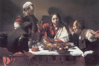 Караваджо (Caravaggio) Микеланджело да (настоящее : Трапеза в Эммаусе