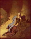 Рембрандт Харменс ван Рейн: Иеремия, скорбящий о разрушении Иерусалима