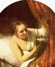 Рембрандт Харменс ван Рейн: Молодая женщина в кровати
