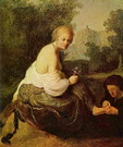 Рембрандт Харменс ван Рейн: Молодая женщина, которой старуха удаляет занозу
