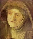 Рембрандт Харменс ван Рейн: Портрет матери. Фрагмент