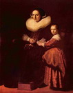 Рембрандт Харменс ван Рейн: Портрет Сюзанны Пелликорн с дочерью Евой
