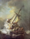 Рембрандт Харменс ван Рейн: Христос во время бурина Галилейском озере
