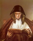 Рембрандт Харменс ван Рейн: Читающая пожилая женщина