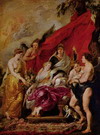 Рубенс  Питер Пауль: Рождение дофина Людовика XIII. Цикл картин для Марии Медичи