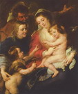 Рубенс  Питер Пауль: Святое семейство с Елизаветой и Иоанном