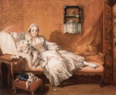 Буше Франсуа : Портрет Мари-Жанне Бюзо, жены художника