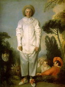 Ватто (Watteau) (Жан) Антуан : Жиль в роли Пьеро