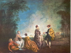 Ватто (Watteau) (Жан) Антуан : Затруднительное положение