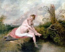 Ватто (Watteau) (Жан) Антуан : Купание Дианы