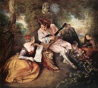 Ватто (Watteau) (Жан) Антуан : Любовная песня