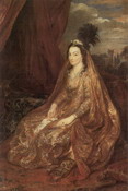 Ван Дейк: Портрет Элизабет Ширли в восточной одежде.