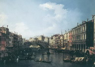 Каналетто (Canaletto) (собств. Каналь, Canal) Джов: Мост Риальто с южной стороны