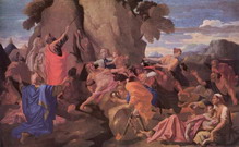 Менгс (Mengs) Антон Рафаэль: Моисей исторгает воду из скалы