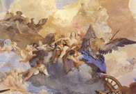 Тьеполо (Tiepolo) Джованни Баттиста: Бог солнечной колесницы, влекомый Аполлоном