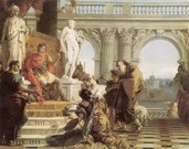 Тьеполо (Tiepolo) Джованни Баттиста: Меценат представляет императору Августу свободные художества
