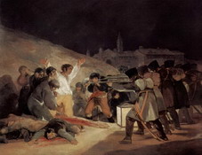 Гойя Франсиско (полное имя Франсиско Хосе де Гойя-: Расстрел в ночь на 3 мая 1808 года