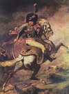 Жерико (Gericault) Теодор : Офицер конных егерей, идущий в атаку
