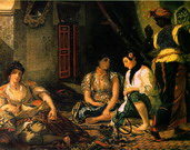 Делакруа (Delacroix) Эжен : Алжирские женщины в своих комнатах