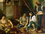 Делакруа (Delacroix) Эжен : Женщины Алжира в соих покоях
