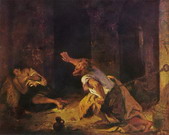 Делакруа (Delacroix) Эжен : Заточение Хилона