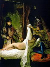 Делакруа (Delacroix) Эжен : Луи Орлеанский, показывающий свою любовницу