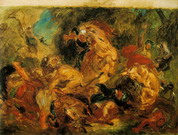 Делакруа (Delacroix) Эжен : Охотник на львов