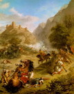 Делакруа (Delacroix) Эжен : Перестрелка арабов в горах