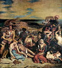 Делакруа (Delacroix) Эжен : Резня на Хиосе 2