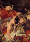 Делакруа (Delacroix) Эжен : Смерть Сарданапала. Деталь