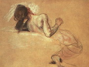 Делакруа (Delacroix) Эжен : Смерть Сарданапала. Этюд 2