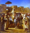 Делакруа (Delacroix) Эжен : Султан Марокко и его свита