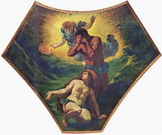 Делакруа (Delacroix) Эжен : Фреска. Адам и Ева. Бурбонский дворец
