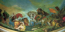Делакруа (Delacroix) Эжен : Фреска. Атилла поражает Италию и Искусство
