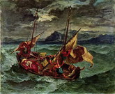 Делакруа (Delacroix) Эжен : Христос на Генисаретском озере