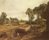 Делакруа (Delacroix) Эжен : Строительство лодки во Флэтворде